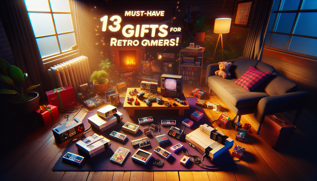 découvrez 13 idées de cadeaux incontournables pour ravir les passionnés de jeux vidéo rétro. que ce soit des consoles classiques, des accessoires vintage ou des objets de collection, trouvez le cadeau parfait qui fera revivre la magie des années passées !