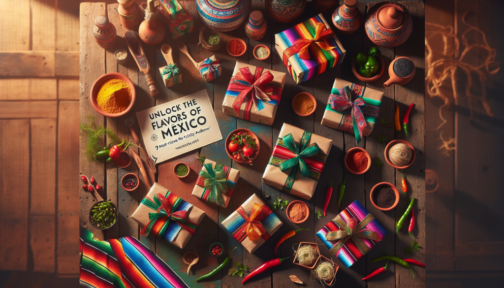 découvrez notre sélection de 7 cadeaux parfaits pour les passionnés de cuisine mexicaine ! des ustensiles pratiques aux ingrédients authentiques, faites plaisir à vos proches en les aidant à préparer de délicieuses recettes mexicaines. idées originales pour les chefs en herbe et les gourmets !